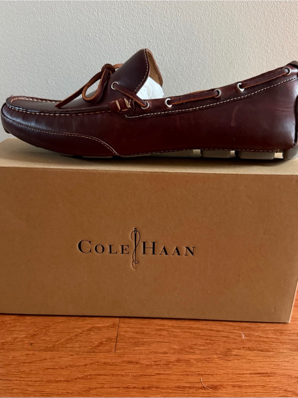 Men’s Medium Brown Leather Boat Shoes Size: 12M MSRP$180